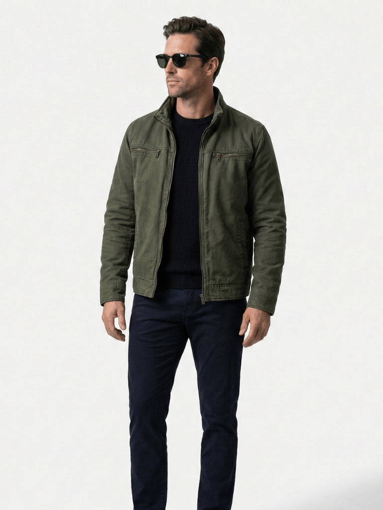 Valmont Vintage Olive Field Jacket - North Row