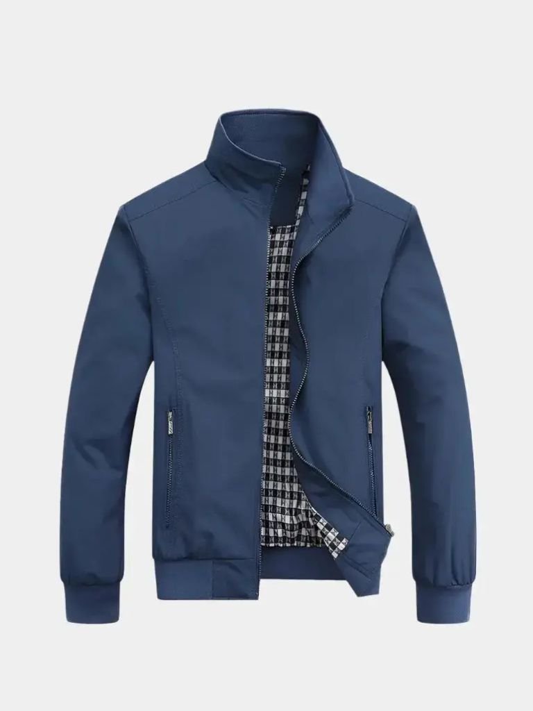 Casual Solid Bomber Jacket - North Row