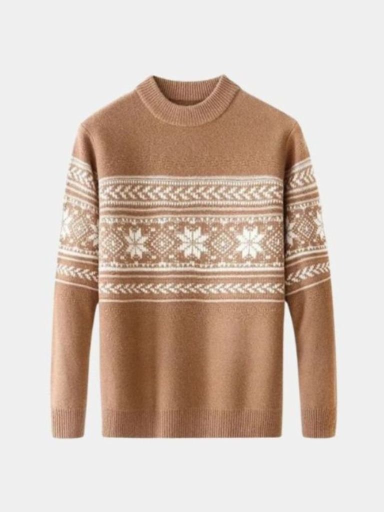 100% Wool Fair Isle Pullover Sweater Jumper - North Row