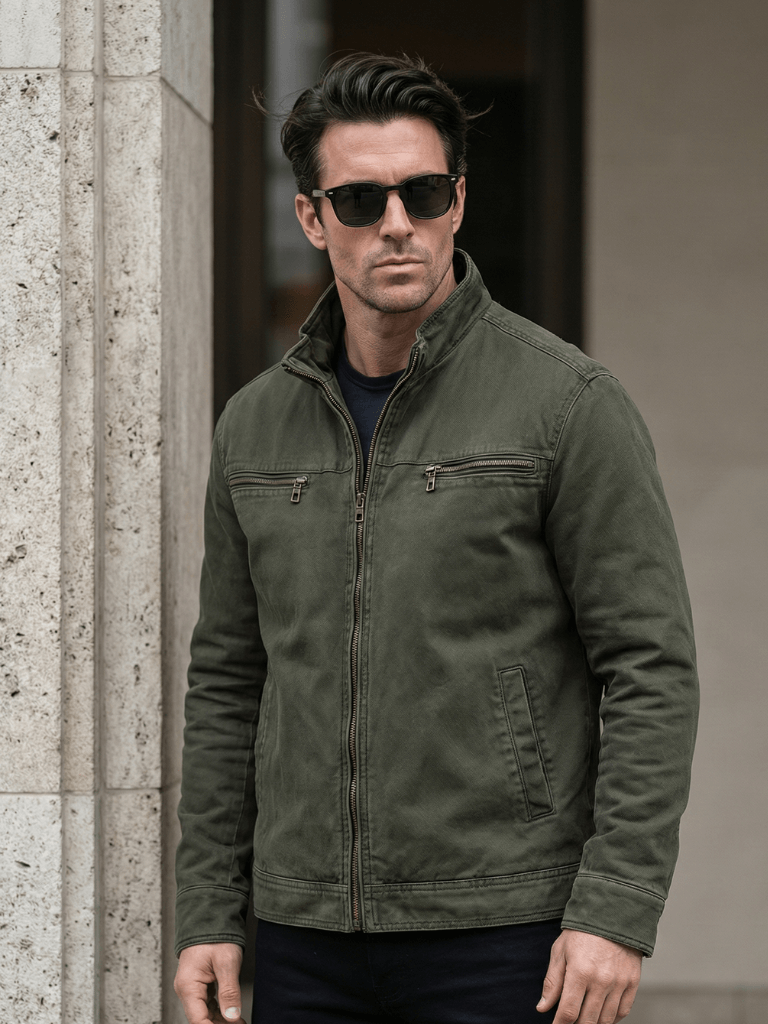 Valmont Vintage Olive Field Jacket - North Row