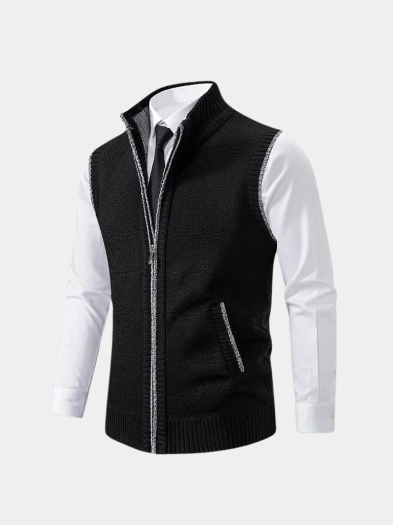 Elegant Full-Zip Sweater Vest - North Row