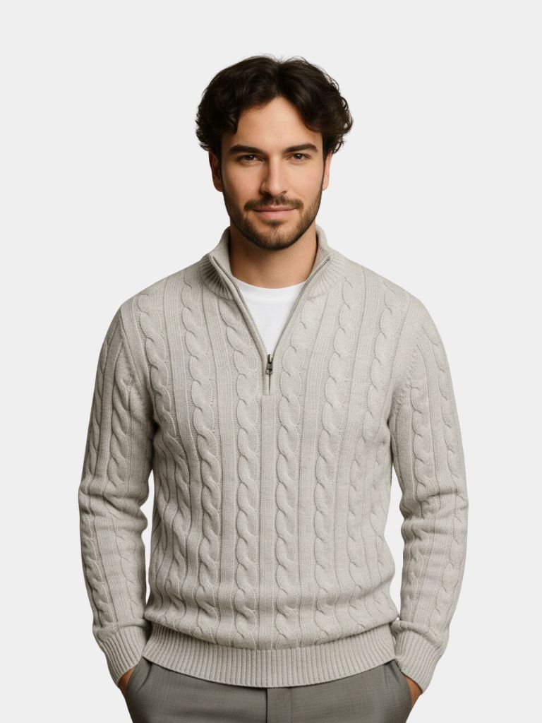 Essential Half Zip Curve Sweater - North Row