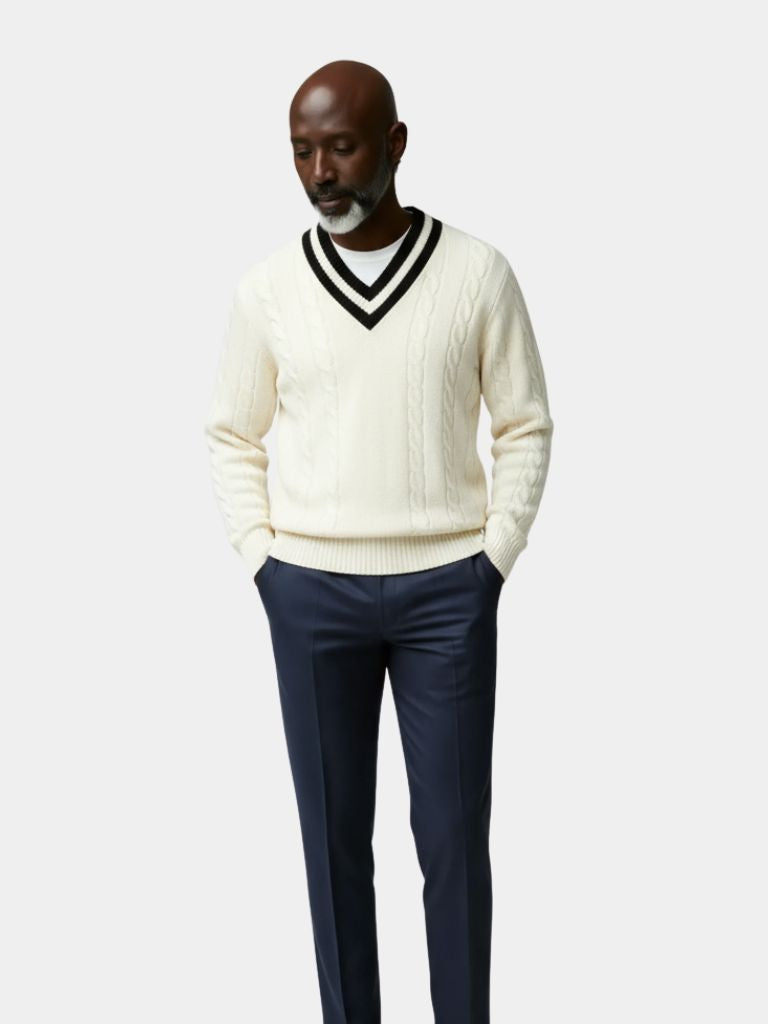 Minimalist V-Neck Sweater - North Row