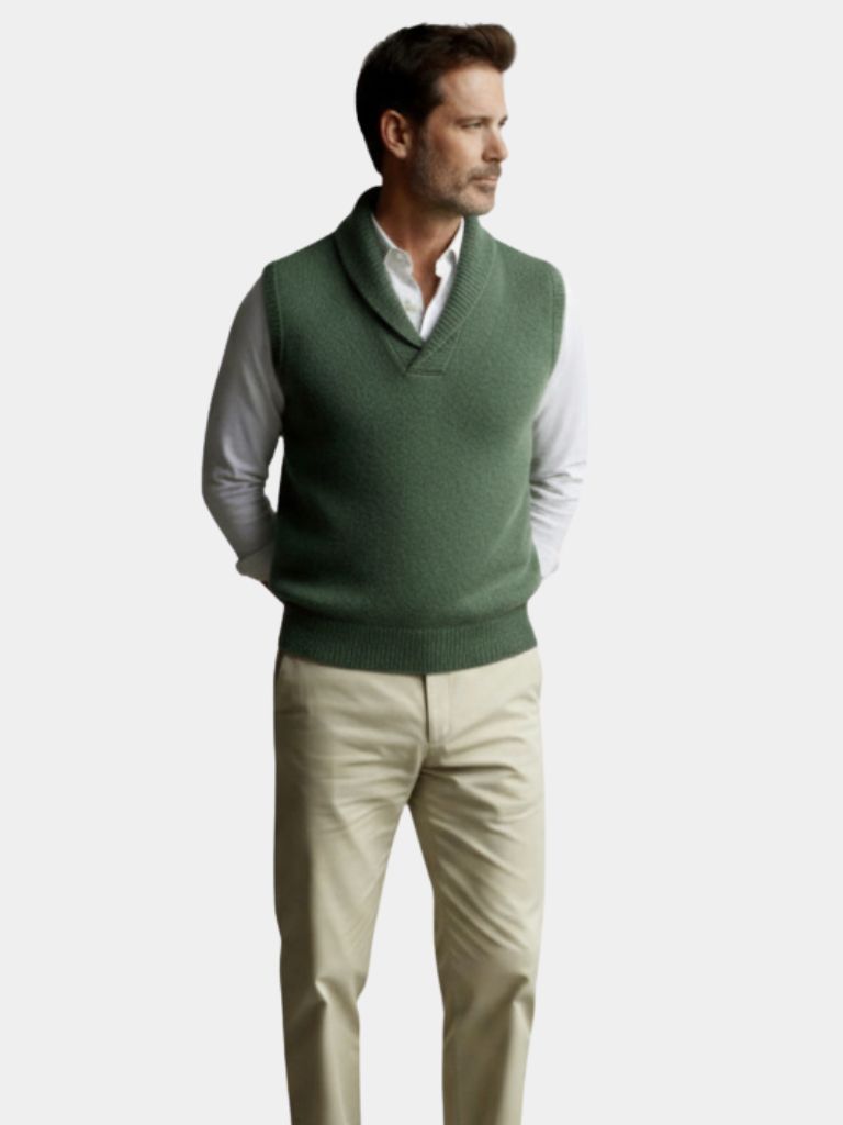 British Knit Vest Waistcoat - North Row