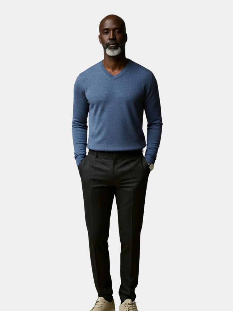 Cashmere V Neck Knitwear Sweater - North Row