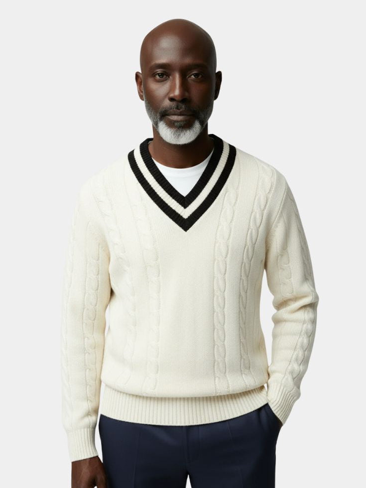 Minimalist V-Neck Sweater - North Row
