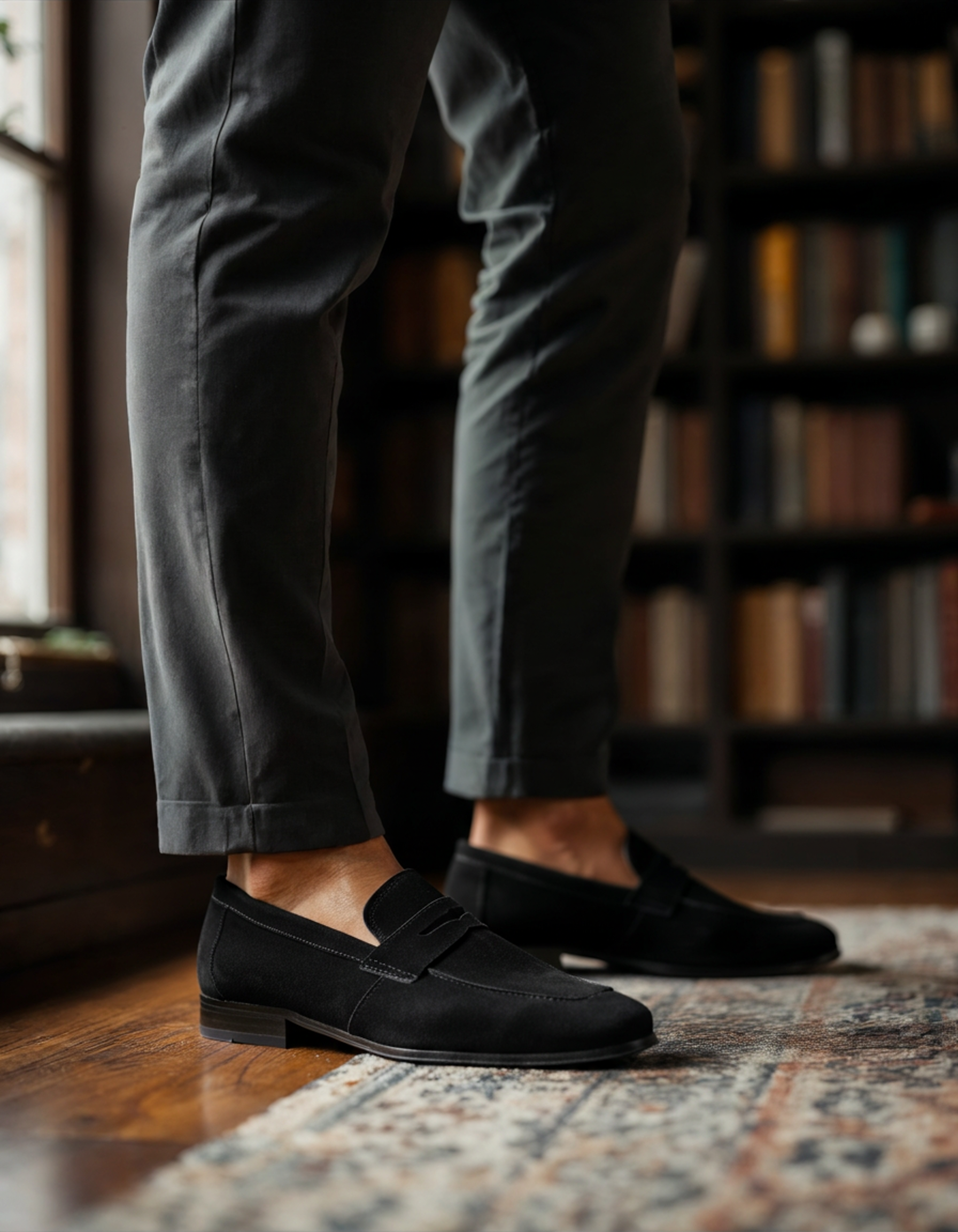 Suede Penny Loafers - North Row
