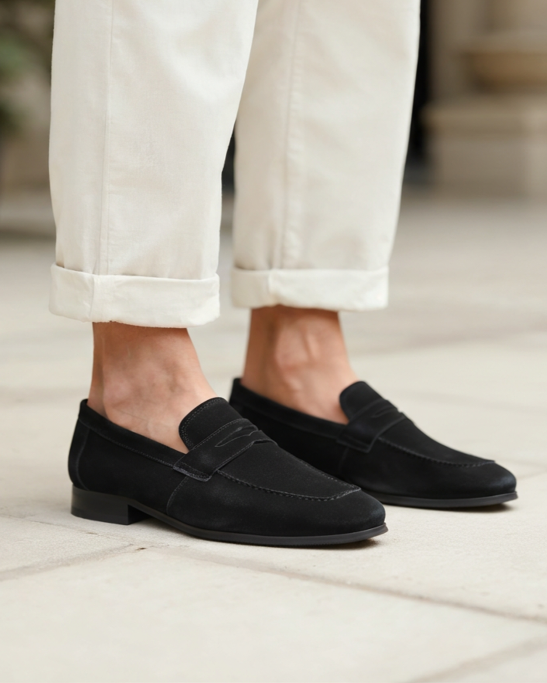 Suede Penny Loafers - North Row