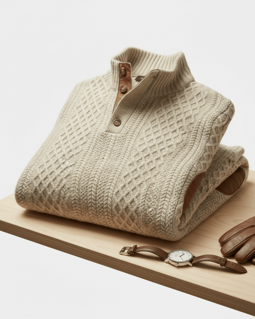 Classic High Collar Pullover - North Row