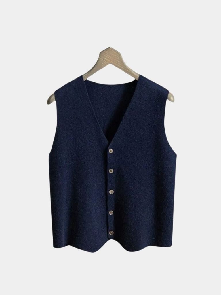 Cashmere Cardigan Vest  - North Row
