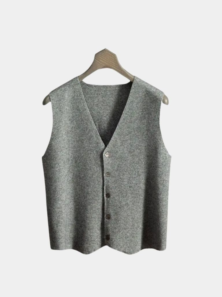 Cashmere Cardigan Vest  - North Row