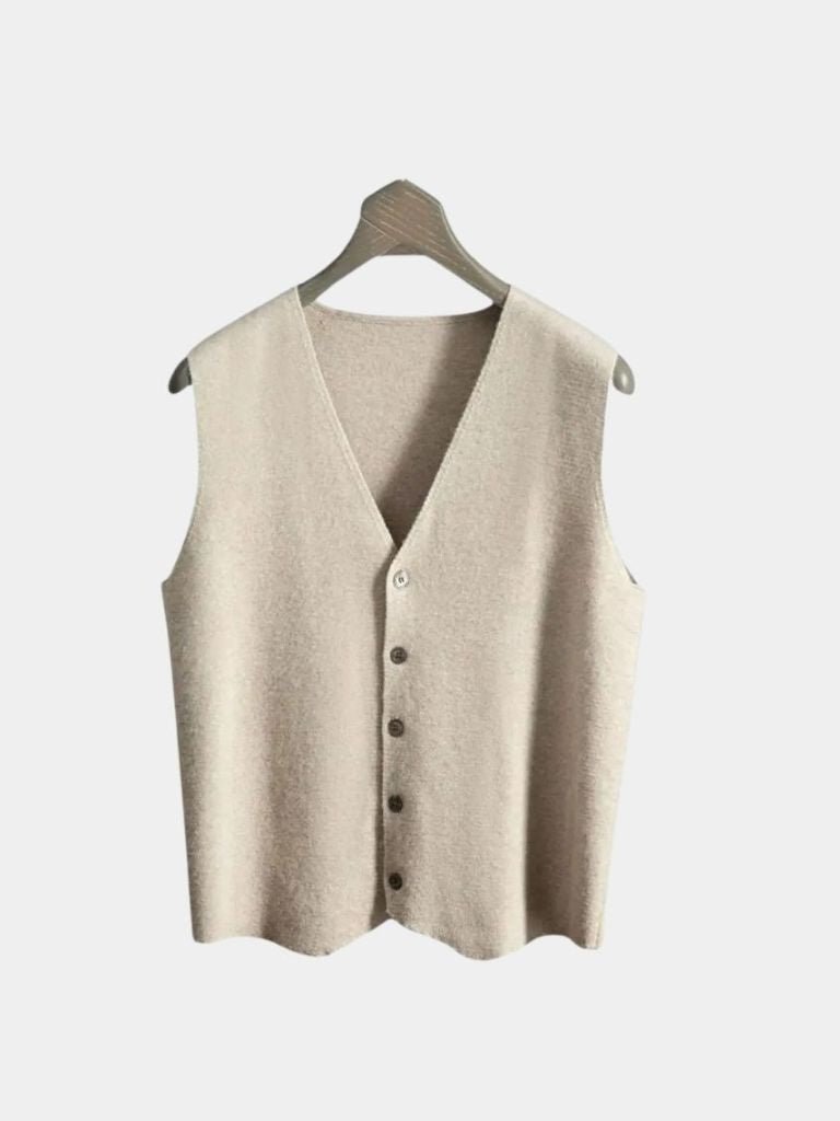 Cashmere Cardigan Vest  - North Row