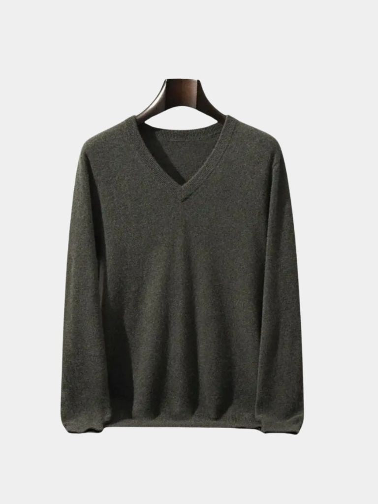 Cashmere V Neck Knitwear Sweater - North Row