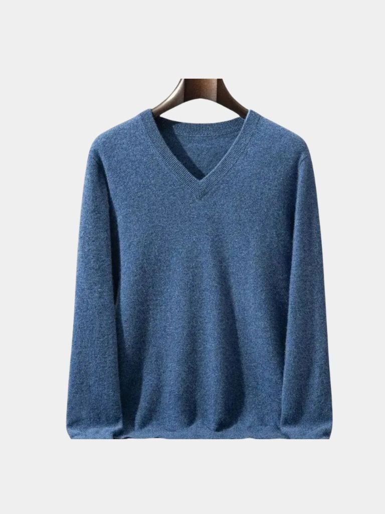 Cashmere V Neck Knitwear Sweater - North Row