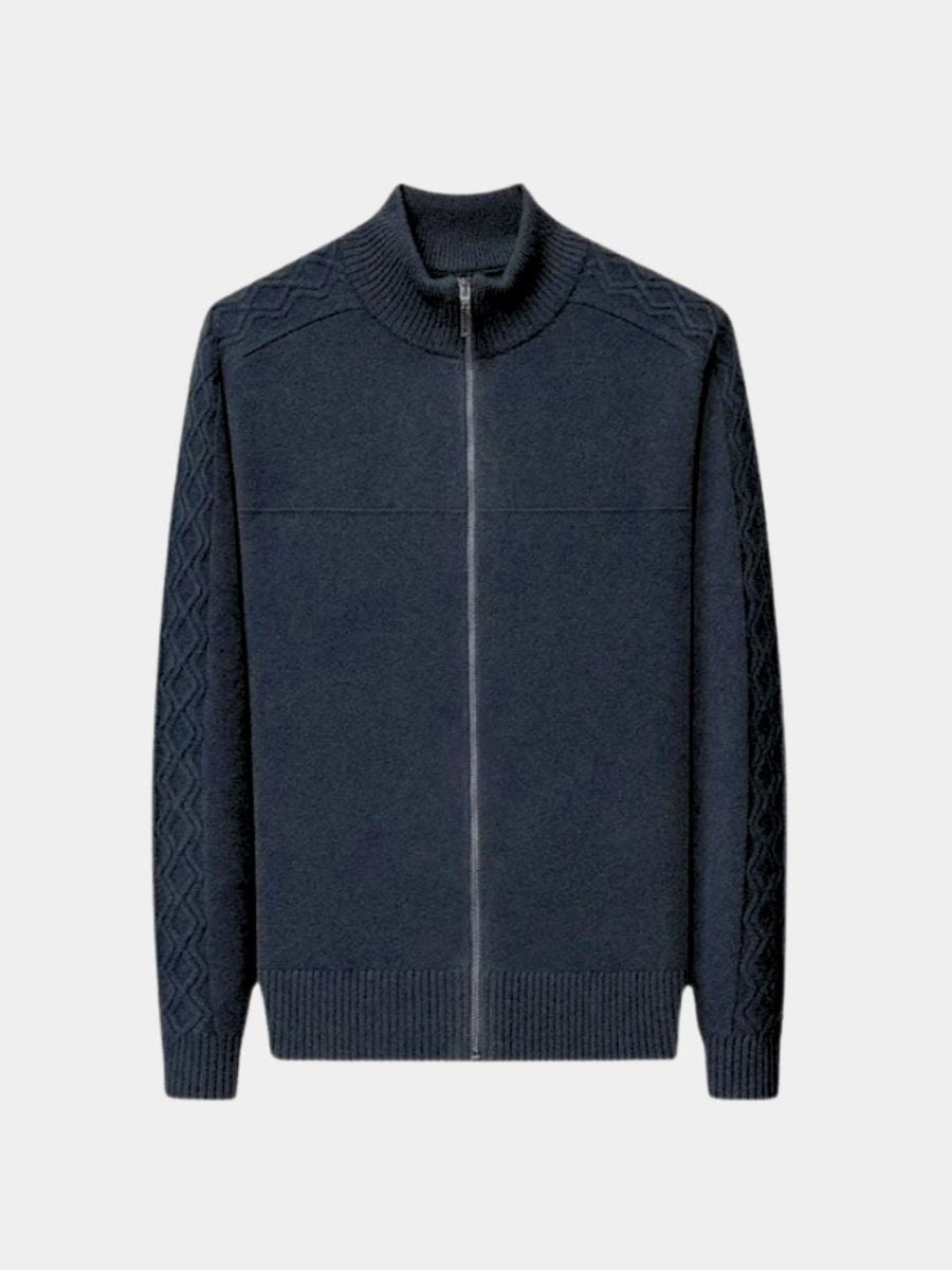 Cashmere Zip Sweater Knit Turtleneck - North Row