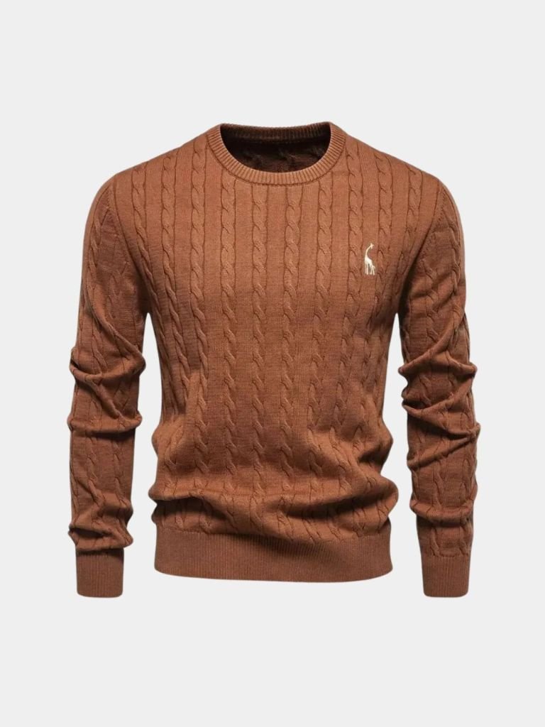 Cotton  Crew Neck Pullover Sweater - North Row