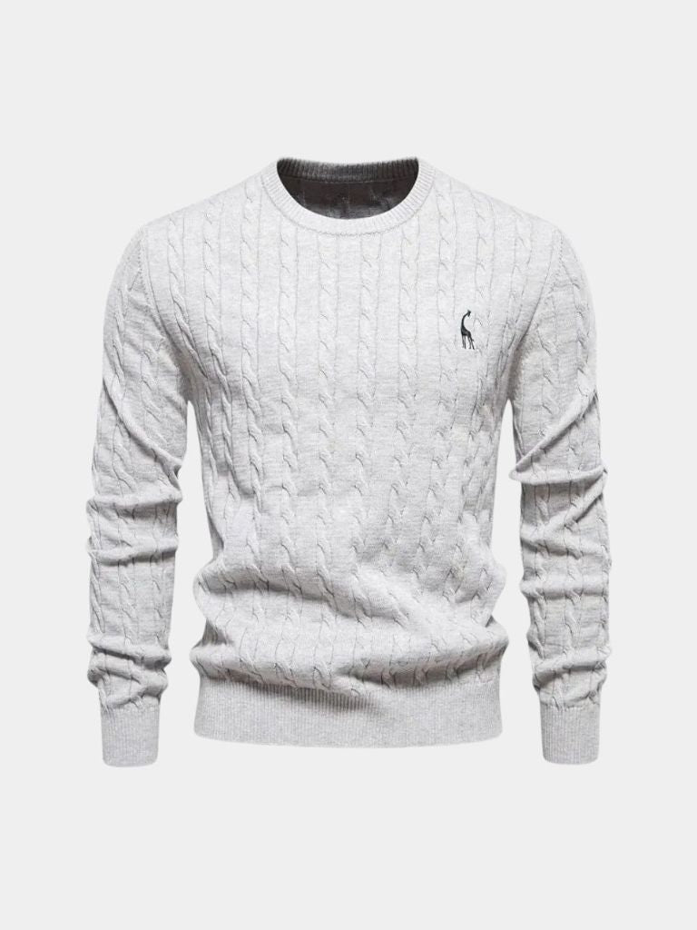 Cotton  Crew Neck Pullover Sweater - North Row