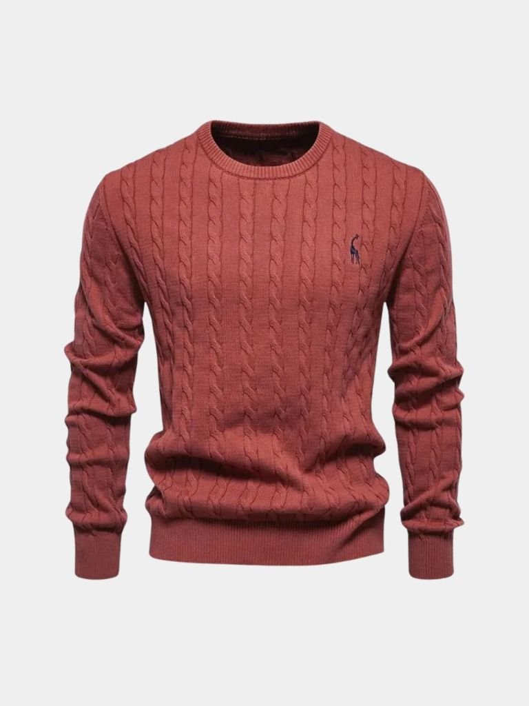 Cotton  Crew Neck Pullover Sweater - North Row