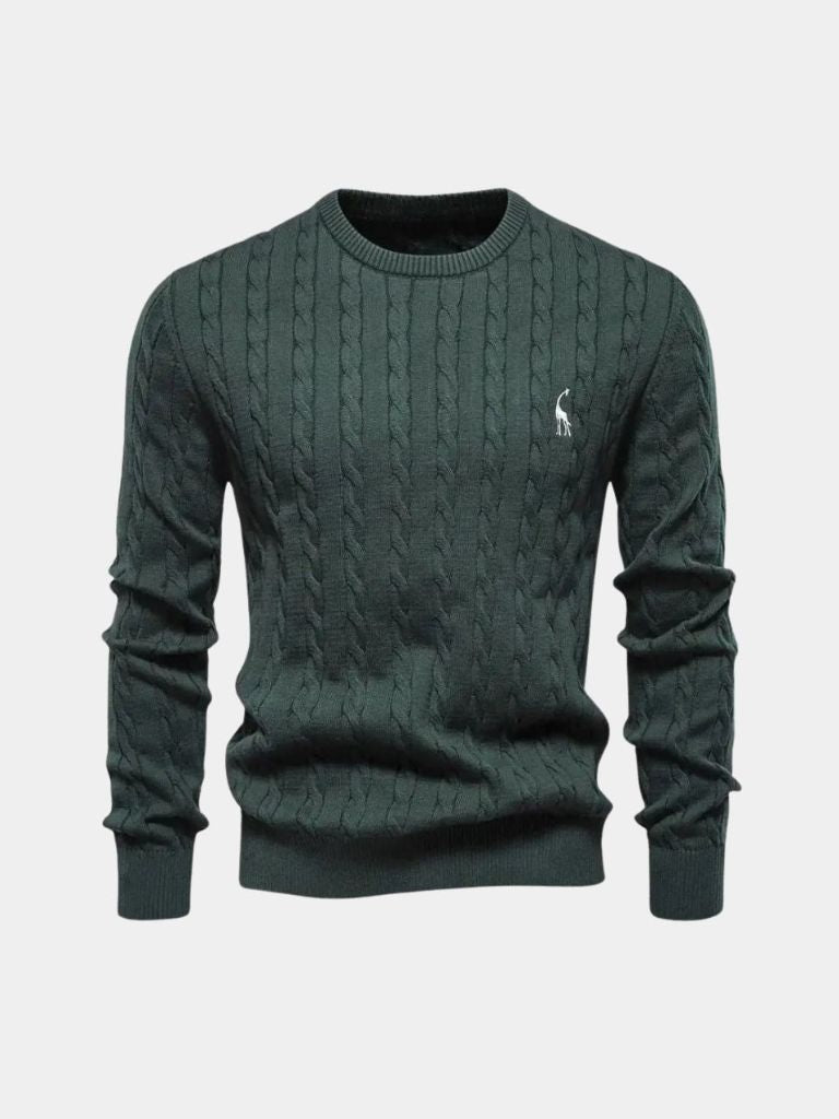 Cotton  Crew Neck Pullover Sweater - North Row