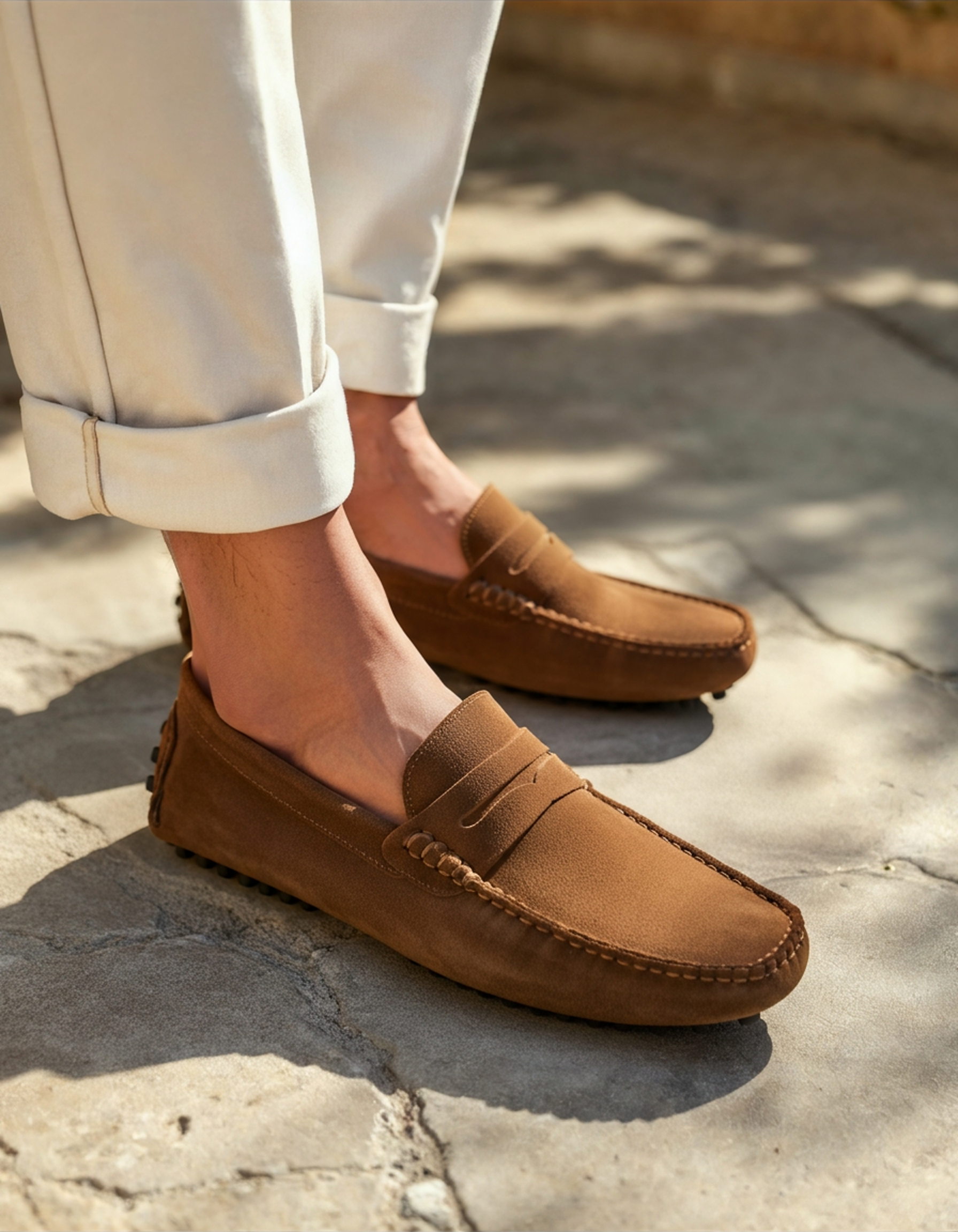 Suede Driver Loafers - North Row