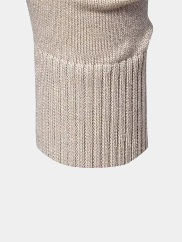 Half Zip Knitwear Solid Color Cardigan Sweater - North Row