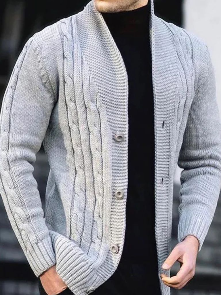 Men's Elegant Knit Cardigan - North Row