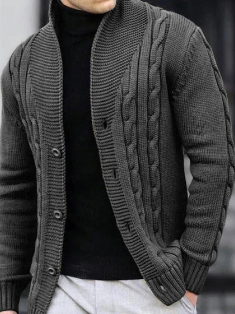 Men's Elegant Knit Cardigan - North Row