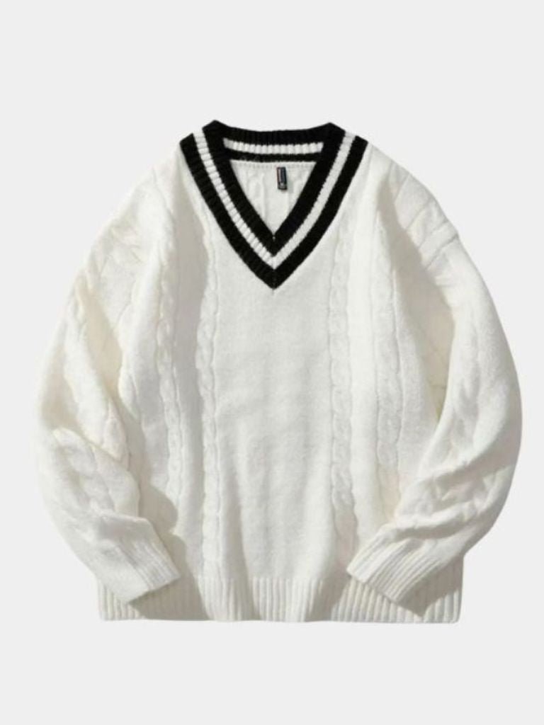 Minimalist V-Neck Sweater - North Row